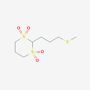 2-[3-(Methylsulfanyl)propyl]-1lambda~6~,3lambda~6~-dithiane-1,1,3,3-tetrone