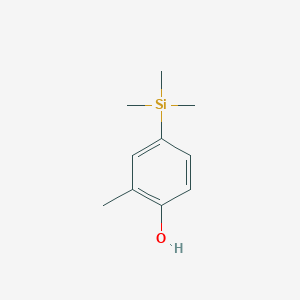 molecular formula C10H16OSi B15463853 2-Methyl-4-(trimethylsilyl)phenol CAS No. 58933-97-4