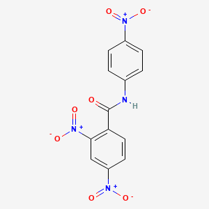 molecular formula C13H8N4O7 B15463882 Benzamide, 2,4-dinitro-N-(4-nitrophenyl)- CAS No. 59651-98-8