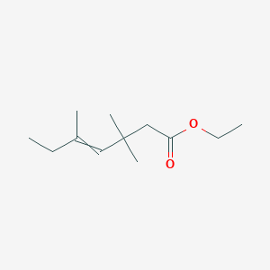 molecular formula C12H22O2 B15463887 Ethyl 3,3,5-trimethylhept-4-enoate CAS No. 60066-72-0