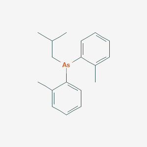 molecular formula C18H23As B15463915 Bis(2-methylphenyl)(2-methylpropyl)arsane CAS No. 58194-57-3