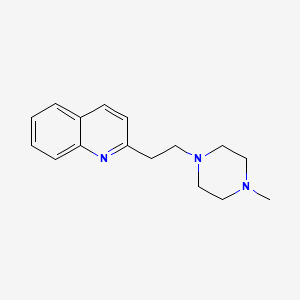 Quinoline, 2-(2-(4-methyl-1-piperazinyl)ethyl)-