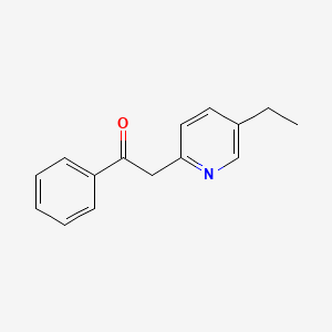 molecular formula C15H15NO B15463996 2-(5-Ethylpyridin-2-yl)-1-phenylethanone CAS No. 59576-39-5