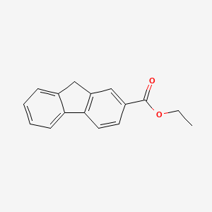 molecular formula C16H14O2 B15464024 9H-Fluorene-2-carboxylic acid, ethyl ester CAS No. 58473-60-2