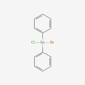 molecular formula C12H10BrClSn B15464059 Bromo(chloro)diphenylstannane CAS No. 58436-49-0