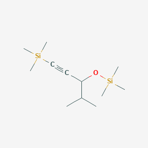 molecular formula C12H26OSi2 B15464077 Trimethyl{4-methyl-3-[(trimethylsilyl)oxy]pent-1-yn-1-yl}silane CAS No. 61077-63-2