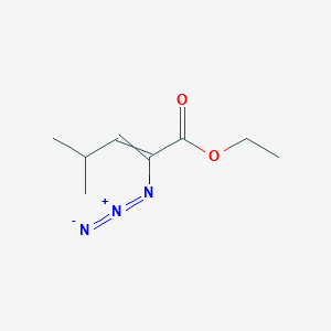 molecular formula C8H13N3O2 B15464129 Ethyl 2-azido-4-methylpent-2-enoate CAS No. 61013-60-3