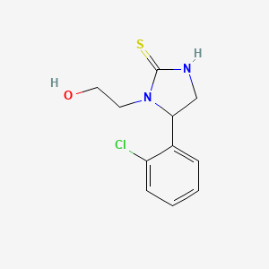 5-(2-Chlorophenyl)-1-(2-hydroxyethyl)imidazolidine-2-thione