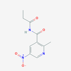 2-Methyl-5-nitro-N-propanoylpyridine-3-carboxamide