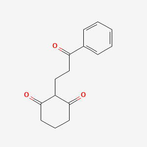 molecular formula C15H16O3 B15464215 1,3-Cyclohexanedione, 2-(3-oxo-3-phenylpropyl)- CAS No. 57857-65-5