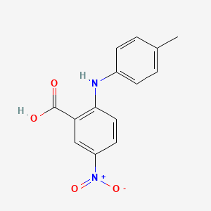 molecular formula C14H12N2O4 B15464216 2-(4-Methylanilino)-5-nitrobenzoic acid CAS No. 60645-17-2