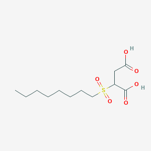 2-(Octane-1-sulfonyl)butanedioic acid