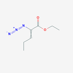 Ethyl 2-azidopent-2-enoate