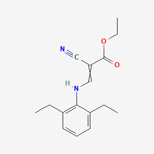 Ethyl 2-cyano-3-(2,6-diethylanilino)prop-2-enoate