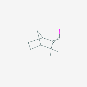 molecular formula C10H15I B15464281 3-(Iodomethylidene)-2,2-dimethylbicyclo[2.2.1]heptane CAS No. 57566-92-4