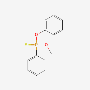 molecular formula C14H15O2PS B15464298 O-Ethyl O-phenyl phenylphosphonothioate CAS No. 57856-13-0