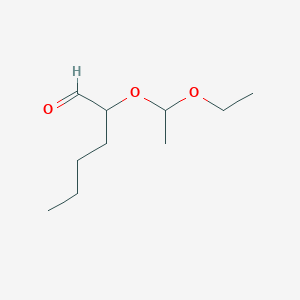 molecular formula C10H20O3 B15464321 2-(1-Ethoxyethoxy)hexanal CAS No. 60427-75-0