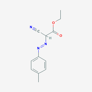 molecular formula C12H13N3O2 B15464328 Ethyl cyano[(E)-(4-methylphenyl)diazenyl]acetate CAS No. 60179-79-5