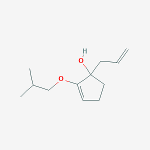 molecular formula C12H20O2 B15464371 2-(2-Methylpropoxy)-1-(prop-2-en-1-yl)cyclopent-2-en-1-ol CAS No. 58729-28-5