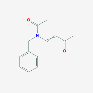 molecular formula C13H15NO2 B15464421 N-Benzyl-N-(3-oxobut-1-en-1-yl)acetamide CAS No. 59181-34-9