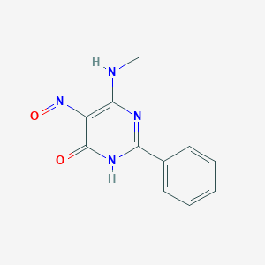 molecular formula C11H10N4O2 B15464428 4-(methylamino)-5-nitroso-2-phenyl-1H-pyrimidin-6-one CAS No. 61080-27-1