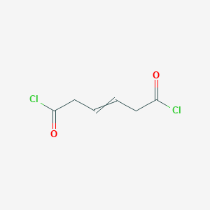 molecular formula C6H6Cl2O2 B15464445 Hex-3-enedioyl dichloride CAS No. 58823-57-7