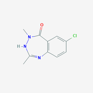 5H-1,3,4-Benzotriazepin-5-one, 7-chloro-1,4-dihydro-2,4-dimethyl-