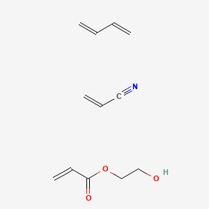 molecular formula C12H17NO3 B15464486 Buta-1,3-diene;2-hydroxyethyl prop-2-enoate;prop-2-enenitrile CAS No. 57693-55-7