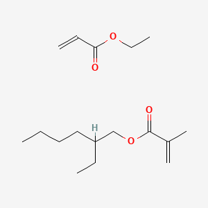 molecular formula C17H30O4 B15464489 2-Ethylhexyl 2-methylprop-2-enoate;ethyl prop-2-enoate CAS No. 60558-50-1