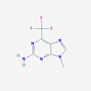 B154645 9-Methyl-6-(trifluoromethyl)purin-2-amine CAS No. 1744-14-5