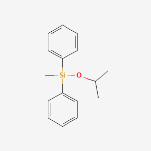 molecular formula C16H20OSi B15464555 Silane, methyl(1-methylethoxy)diphenyl- CAS No. 58657-48-0