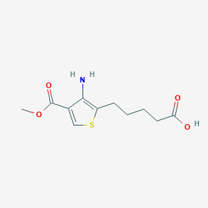 5-[3-Amino-4-(methoxycarbonyl)thiophen-2-yl]pentanoic acid