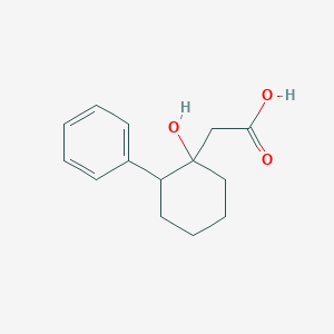 molecular formula C14H18O3 B15464582 2-(1-Hydroxy-2-phenylcyclohexyl)acetic acid CAS No. 58026-51-0