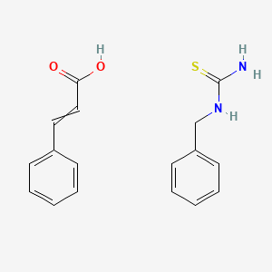 molecular formula C17H18N2O2S B15464585 3-Phenylprop-2-enoic acid--N-benzylthiourea (1/1) CAS No. 60834-59-5