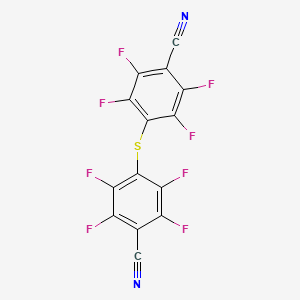 molecular formula C14F8N2S B15464678 4,4'-Sulfanediylbis(tetrafluorobenzonitrile) CAS No. 60435-74-7