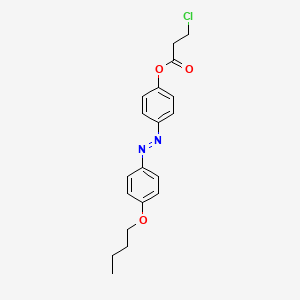 4-[(E)-(4-Butoxyphenyl)diazenyl]phenyl 3-chloropropanoate