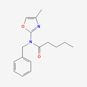 N-Benzyl-N-(4-methyl-1,3-oxazol-2-yl)pentanamide