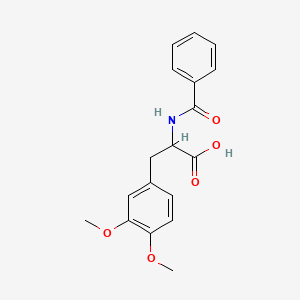 molecular formula C18H19NO5 B15464731 n-Benzoyl-3-methoxy-o-methyltyrosine CAS No. 58525-85-2