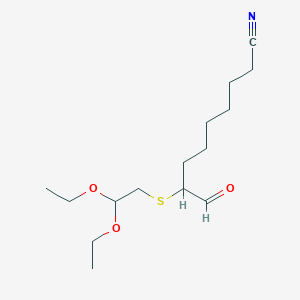 8-[(2,2-Diethoxyethyl)sulfanyl]-9-oxononanenitrile