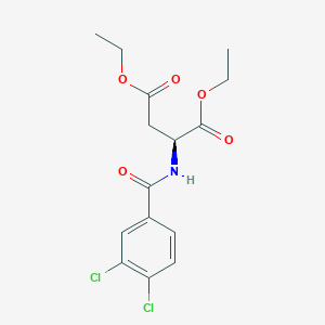 molecular formula C15H17Cl2NO5 B15464757 Diethyl N-(3,4-dichlorobenzoyl)-L-aspartate CAS No. 59399-99-4