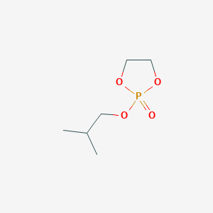 molecular formula C6H13O4P B15464759 2-(2-Methylpropoxy)-1,3,2lambda~5~-dioxaphospholan-2-one CAS No. 57856-36-7