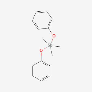 molecular formula C15H19O2Sb B15464803 Trimethyl(diphenoxy)-lambda~5~-stibane CAS No. 57997-59-8