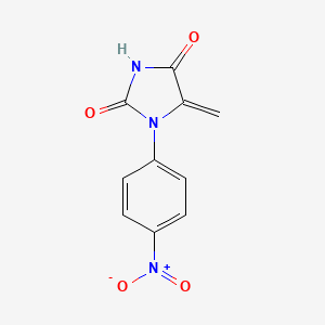 molecular formula C10H7N3O4 B15464819 5-Methylidene-1-(4-nitrophenyl)imidazolidine-2,4-dione CAS No. 57647-67-3