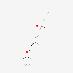 molecular formula C20H30O2 B15464823 2-Methyl-3-(3-methyl-5-phenoxypent-3-EN-1-YL)-2-pentyloxirane CAS No. 58509-28-7