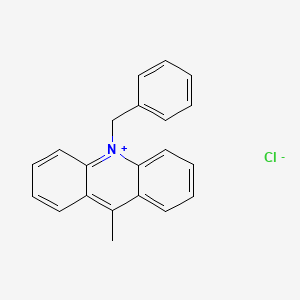 molecular formula C21H18ClN B15464855 10-Benzyl-9-methylacridin-10-ium chloride CAS No. 60023-05-4