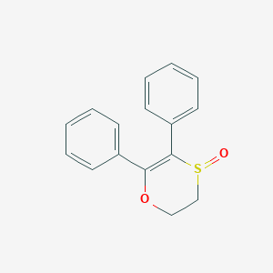 5,6-Diphenyl-2,3-dihydro-4H-1,4lambda~4~-oxathiin-4-one