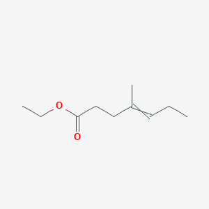 molecular formula C10H18O2 B15464876 Ethyl 4-methylhept-4-enoate CAS No. 58203-63-7