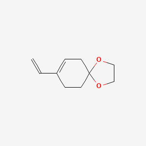 molecular formula C10H14O2 B15464908 1,4-Dioxaspiro[4.5]dec-7-ene, 8-ethenyl- CAS No. 57707-02-5