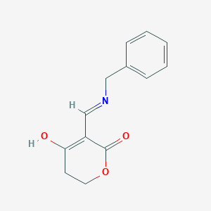 molecular formula C13H13NO3 B15464923 2H-Pyran-2,4(3H)-dione, dihydro-3-[[(phenylmethyl)amino]methylene]- CAS No. 58700-98-4