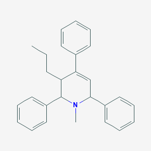 molecular formula C27H29N B15464937 Pyridine, 1,2,3,6-tetrahydro-1-methyl-2,4,6-triphenyl-3-propyl- CAS No. 57162-44-4